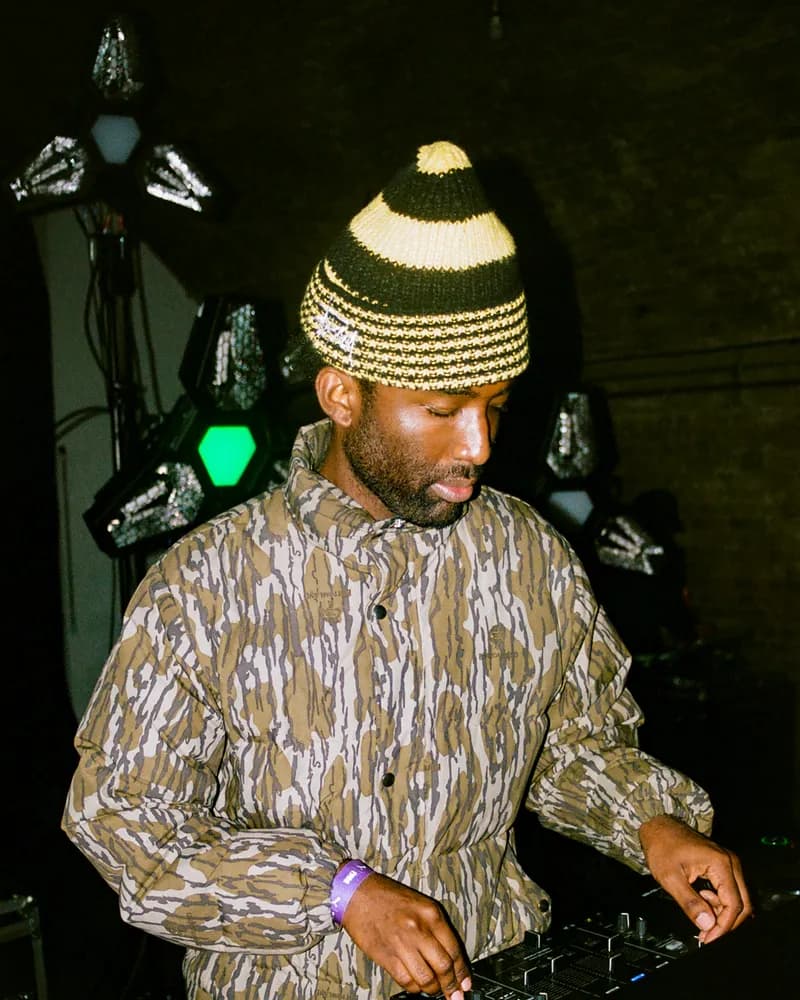 DJ playing at an event in the studio space