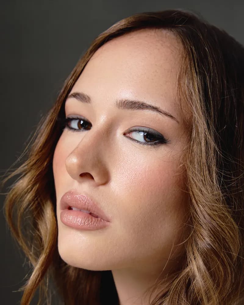 Beauty close-up shot in the studio